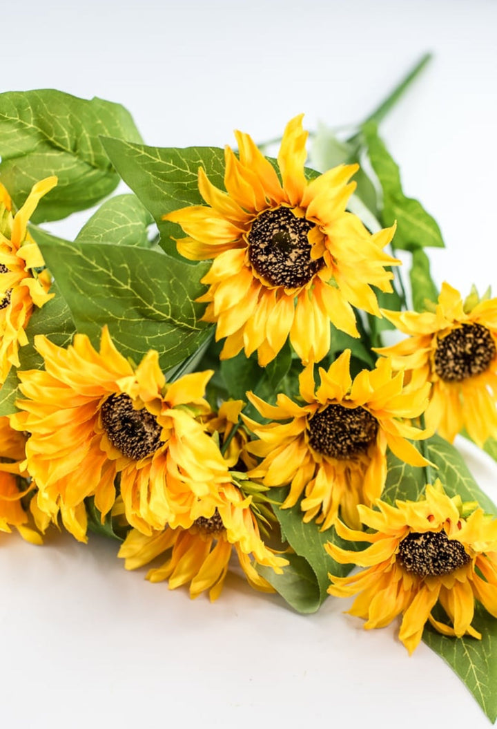 Artificial Sunflower flower bush - yellow - Greenery Marketartificial flowers12003