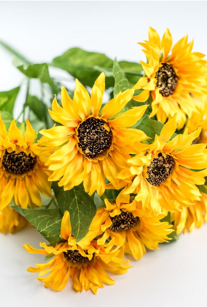 Artificial Sunflower flower bush - yellow - Greenery Marketartificial flowers12003