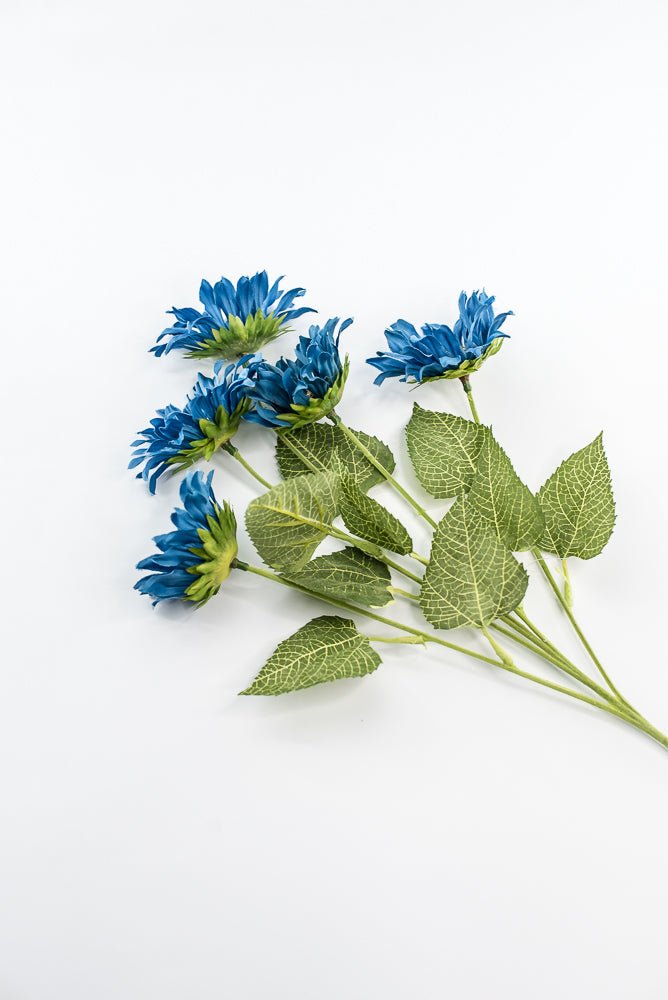 Artificial Sunflower flower spray - blue - Greenery Marketartificial flowers12405