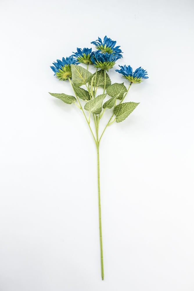 Artificial Sunflower flower spray - blue - Greenery Marketartificial flowers12405
