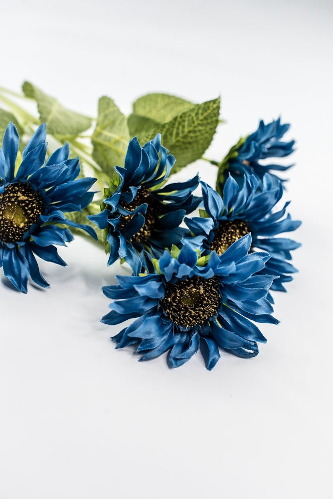 Artificial Sunflower flower spray - blue - Greenery Marketartificial flowers12405