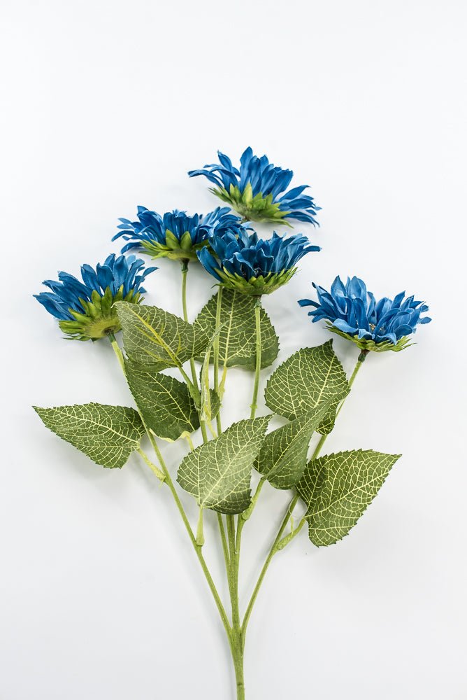 Artificial Sunflower flower spray - blue - Greenery Marketartificial flowers12405