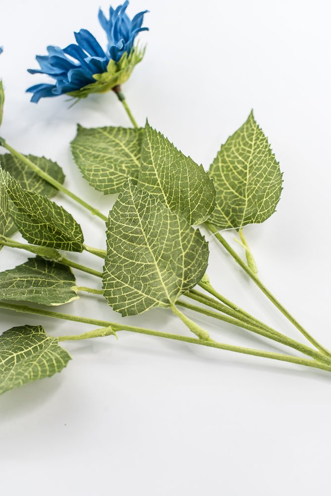 Artificial Sunflower flower spray - blue - Greenery Marketartificial flowers12405