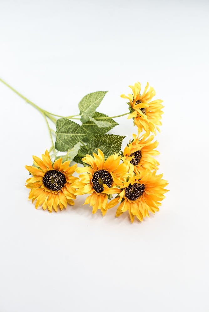 Artificial Sunflower flower spray - yellow - Greenery Marketartificial flowers12401