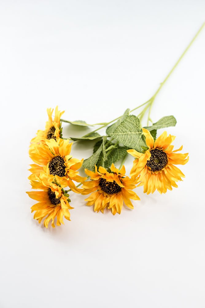 Artificial Sunflower flower spray - yellow - Greenery Marketartificial flowers12401