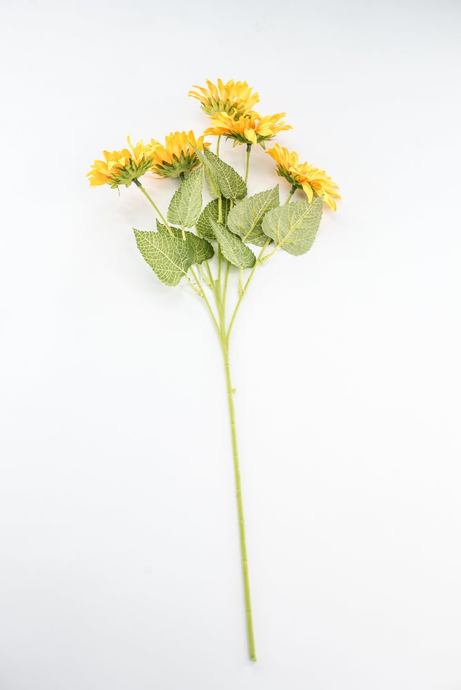 Artificial Sunflower flower spray - yellow - Greenery Marketartificial flowers12401