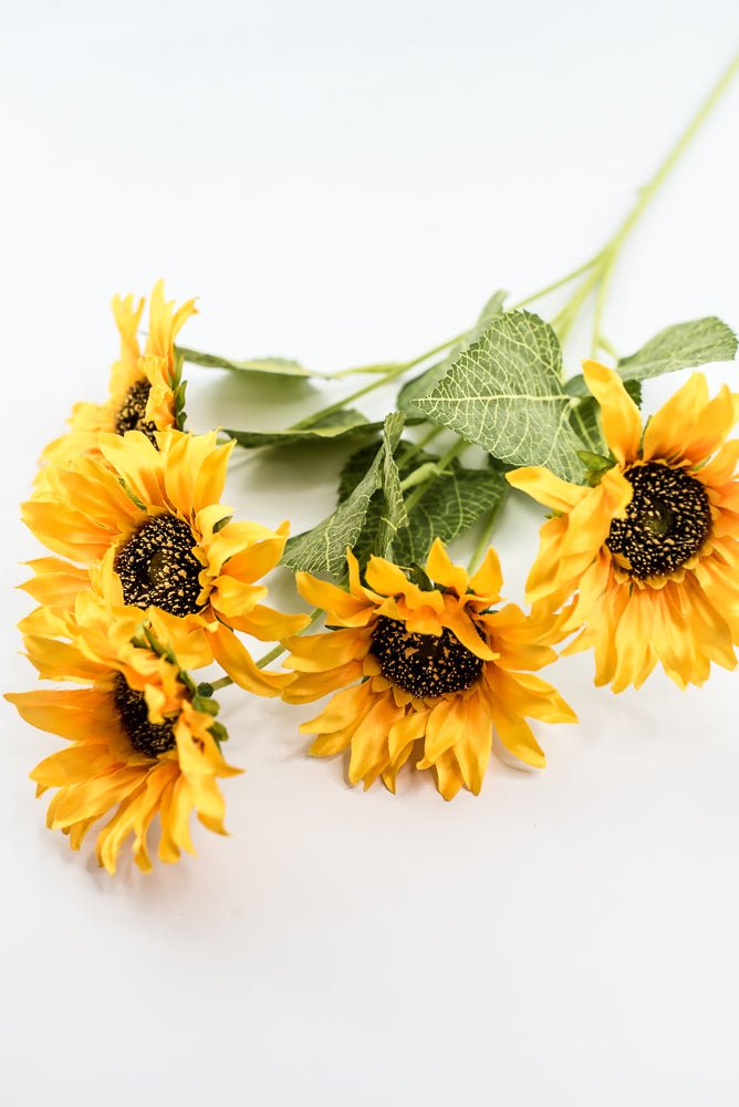 Artificial Sunflower flower spray - yellow - Greenery Marketartificial flowers12401