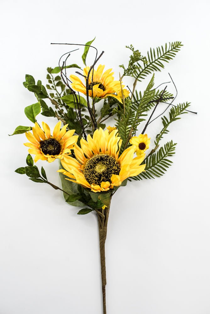 Artificial Sunflower spray - Greenery Marketartificial flowersPM1660