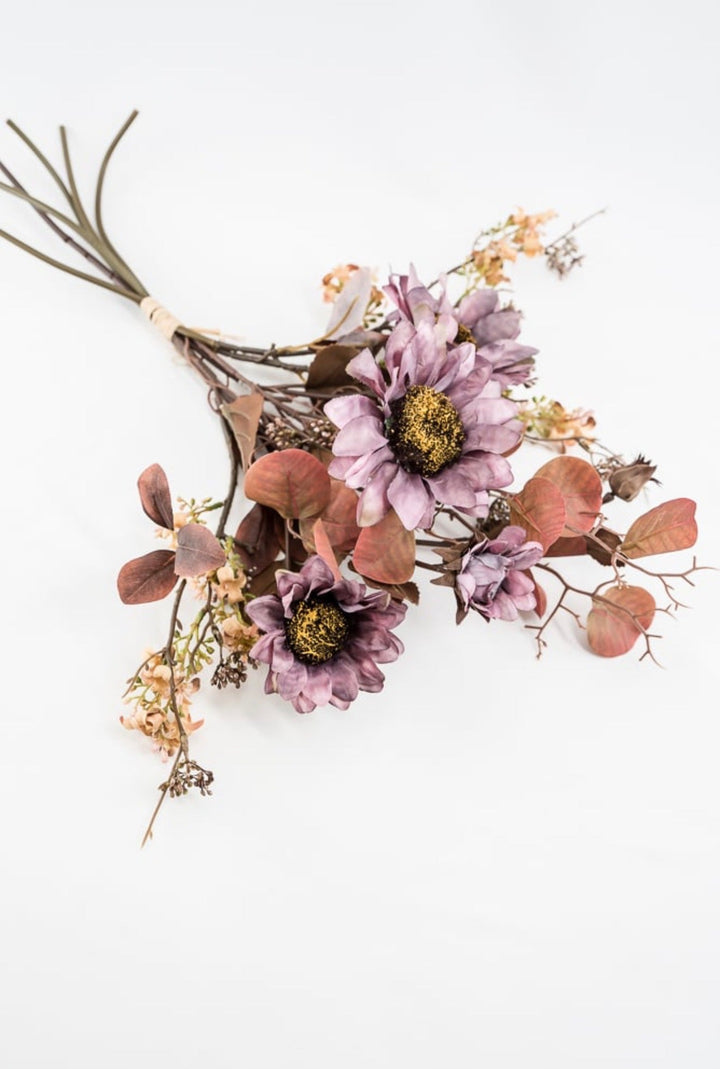 Artificial Sunflowers & Mixed Filler Bundle - Dusty Purple - Greenery MarketArtificial Flora26338