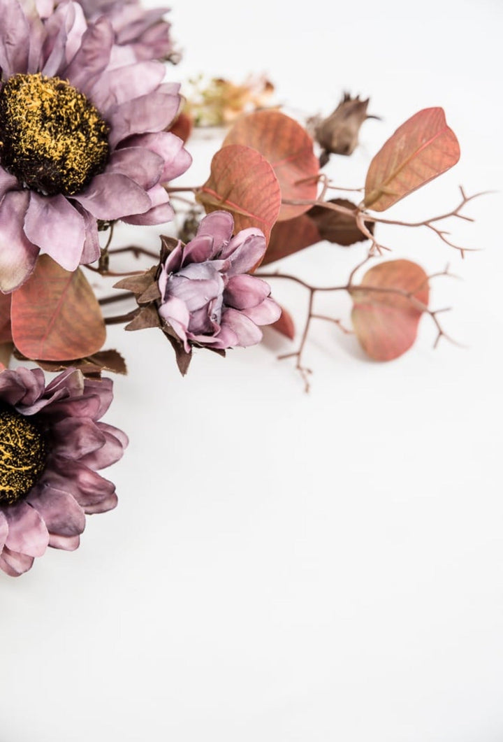 Artificial Sunflowers & Mixed Filler Bundle - Dusty Purple - Greenery MarketArtificial Flora26338