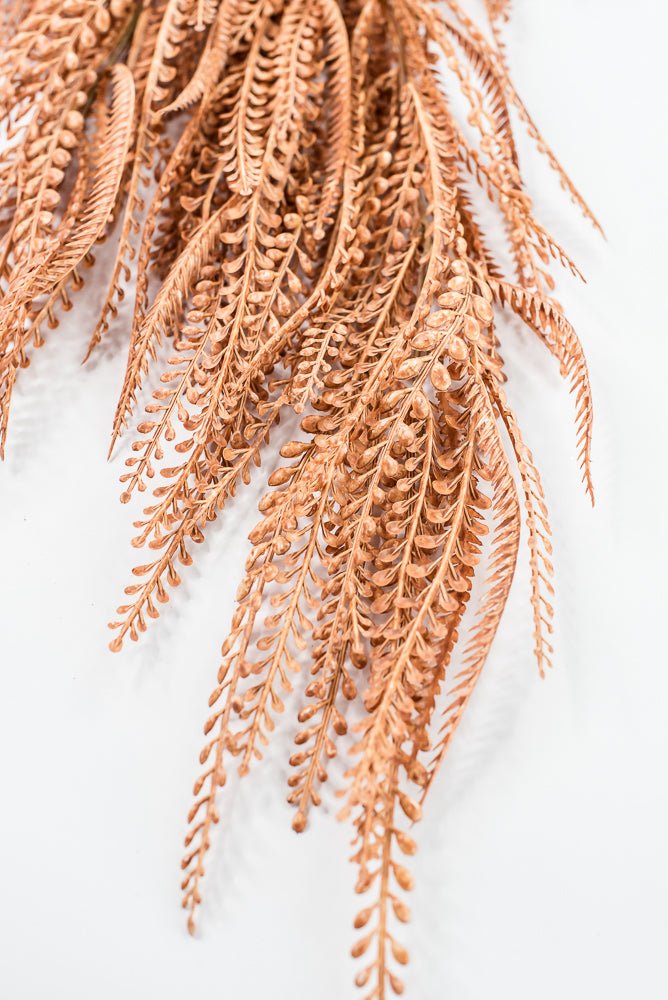 Artificial Tan Leaves Hanging Bush - 36" - Greenery MarketArtificial Flora57311TAN