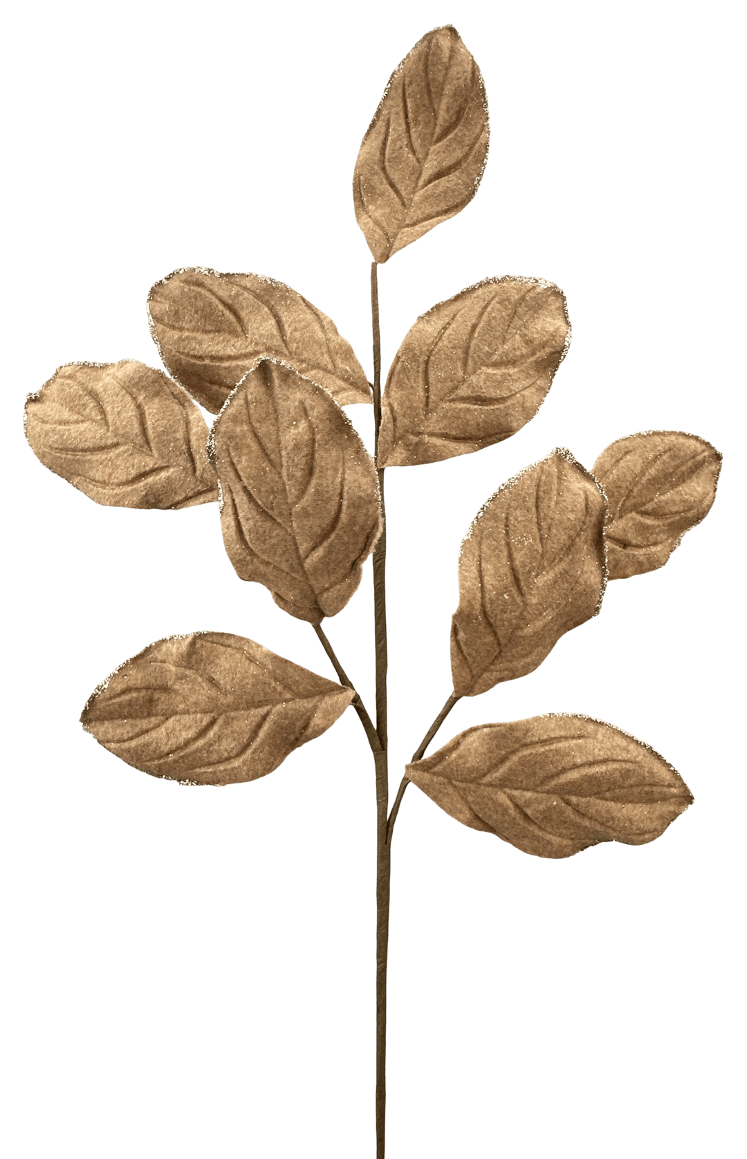 Artificial Tan Velvet Magnolia Leaves Spray - 30" - Greenery Market86787TAN