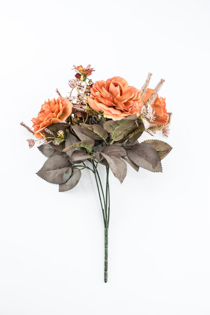 Artificial Terracotta Rose Bush - 15" - Greenery MarketArtificial Flowers57452TARRA