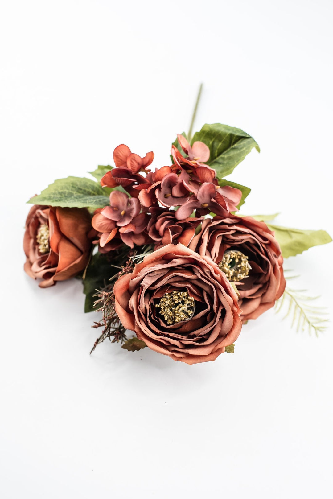 Artificial Terracotta Rose Filler Bush - 15" - Greenery MarketArtificial Flowers57453TARRA