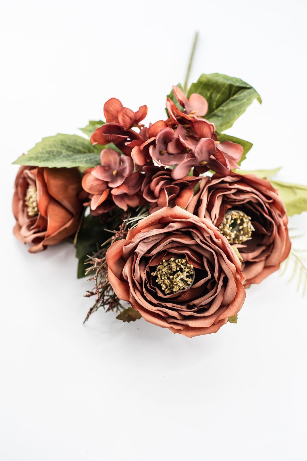 Artificial Terracotta Rose Filler Bush - 15" - Greenery MarketArtificial Flowers57453TARRA
