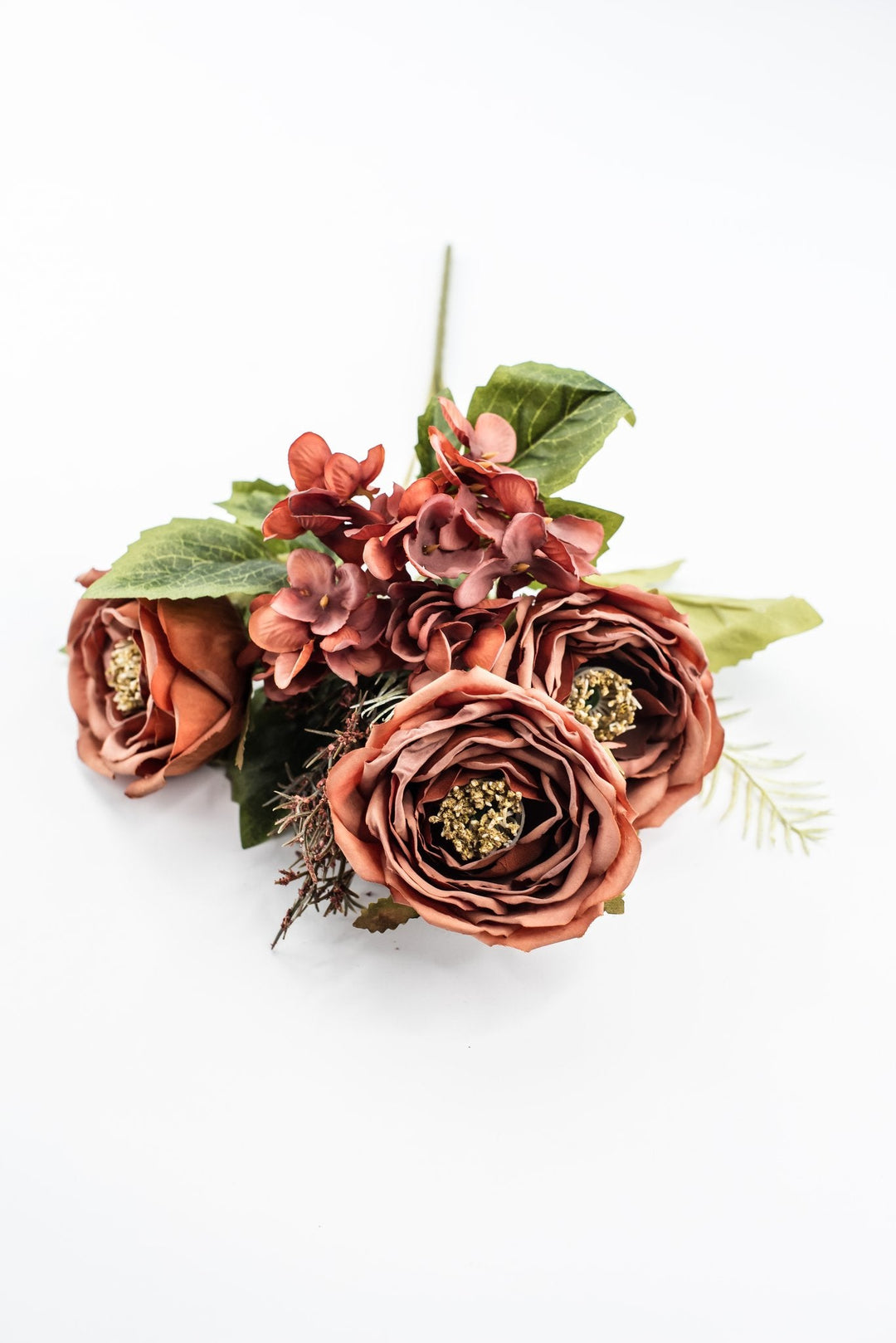 Artificial Terracotta Rose Filler Bush - 15" - Greenery MarketArtificial Flowers57453TARRA