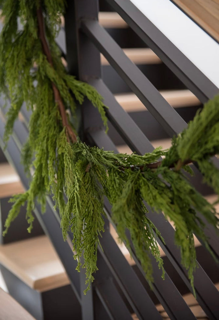 Artificial white cedar pine garland - 6’ - Greenery Marketgreenery2833267GR