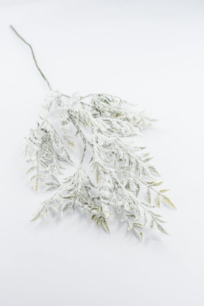 Artificial White & Green Snowy Greenery Spray - 30" - Greenery MarketArtificial Flowers253883