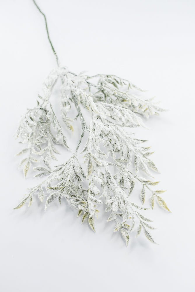 Artificial White & Green Snowy Greenery Spray - 30" - Greenery MarketArtificial Flowers253883
