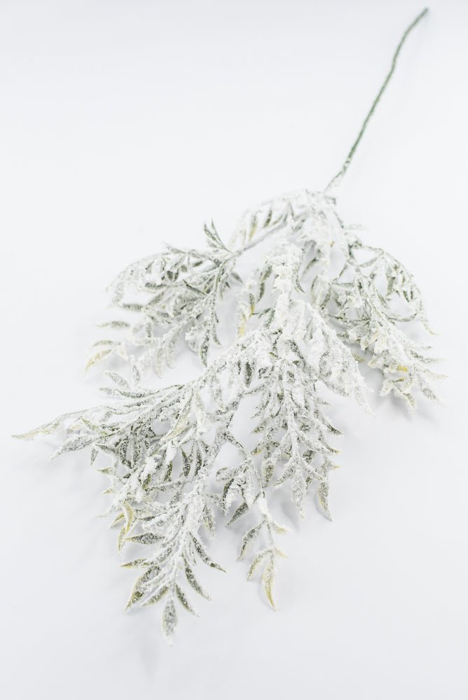 Artificial White & Green Snowy Greenery Spray - 30" - Greenery MarketArtificial Flowers253883