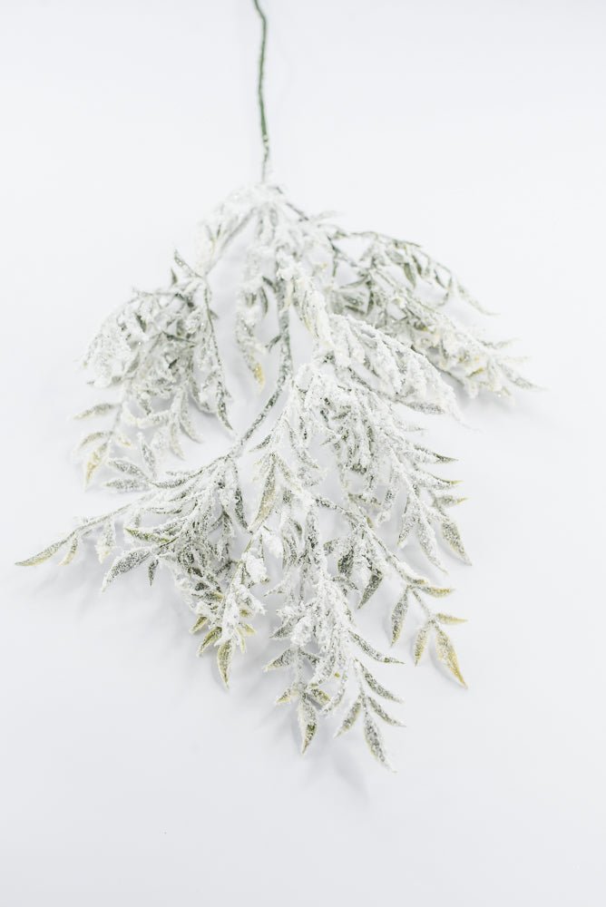 Artificial White & Green Snowy Greenery Spray - 30" - Greenery MarketArtificial Flowers253883