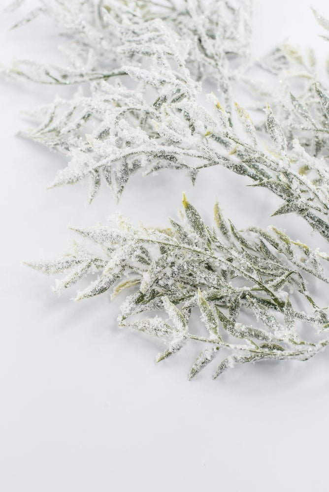 Artificial White & Green Snowy Greenery Spray - 30" - Greenery MarketArtificial Flowers253883