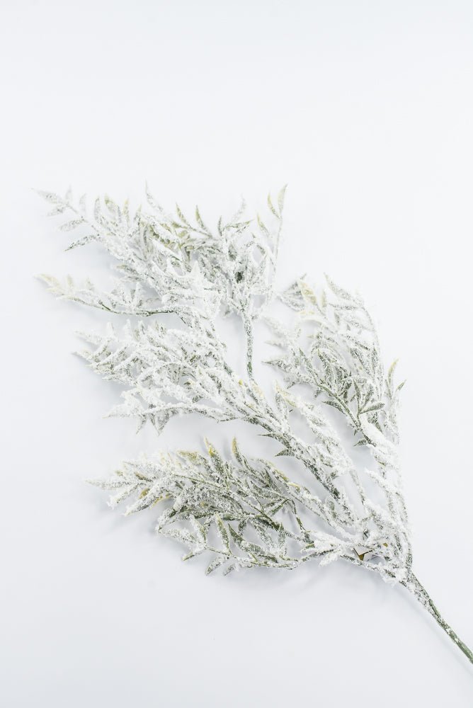 Artificial White & Green Snowy Greenery Spray - 30" - Greenery MarketArtificial Flowers253883