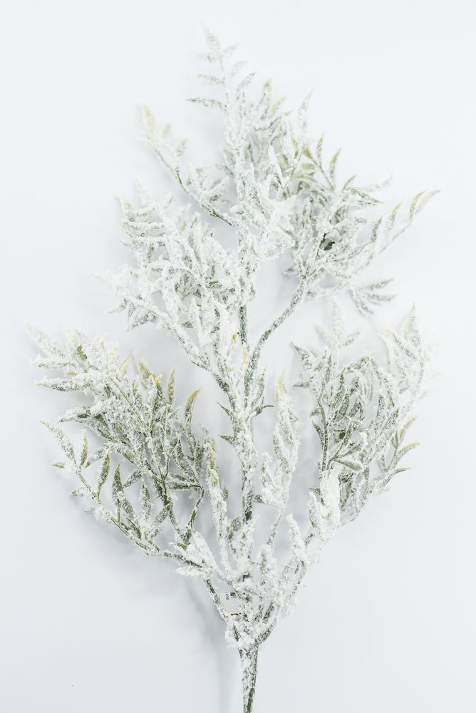 Artificial White & Green Snowy Greenery Spray - 30" - Greenery MarketArtificial Flowers253883