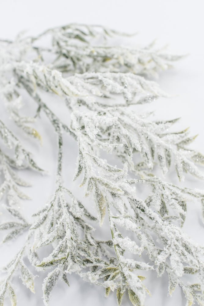 Artificial White & Green Snowy Greenery Spray - 30" - Greenery MarketArtificial Flowers253883
