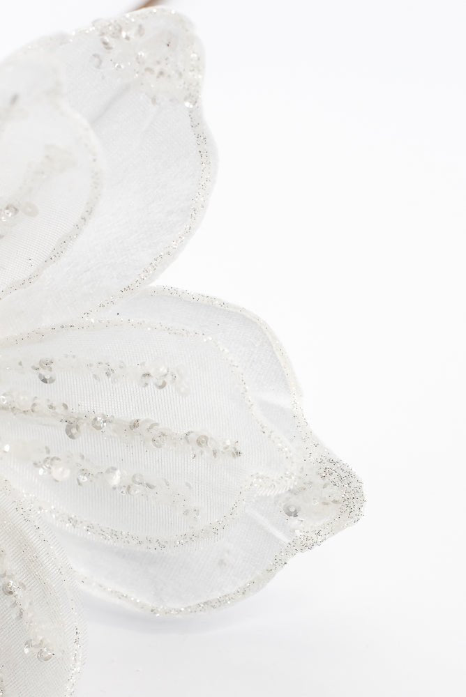 Artificial White Magnolia Spray - 18" - Greenery MarketArtificial FloraXF716-W