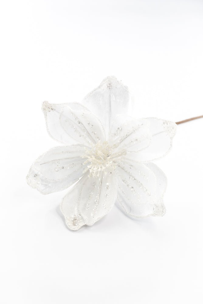 Artificial White Magnolia Spray - 18" - Greenery MarketArtificial FloraXF716-W