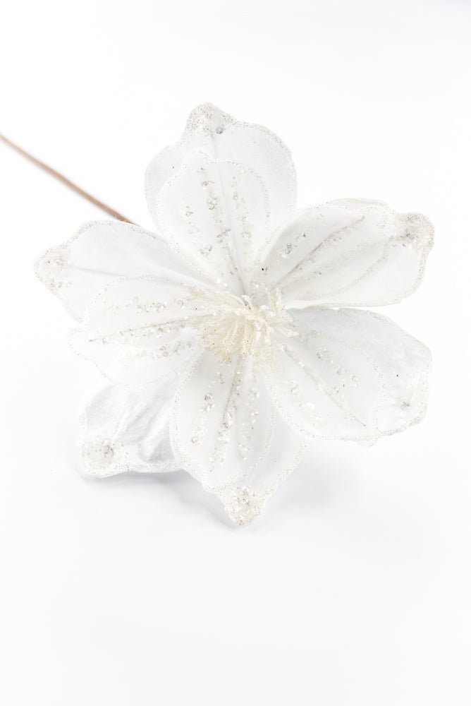 Artificial White Magnolia Spray - 18" - Greenery MarketArtificial FloraXF716-W