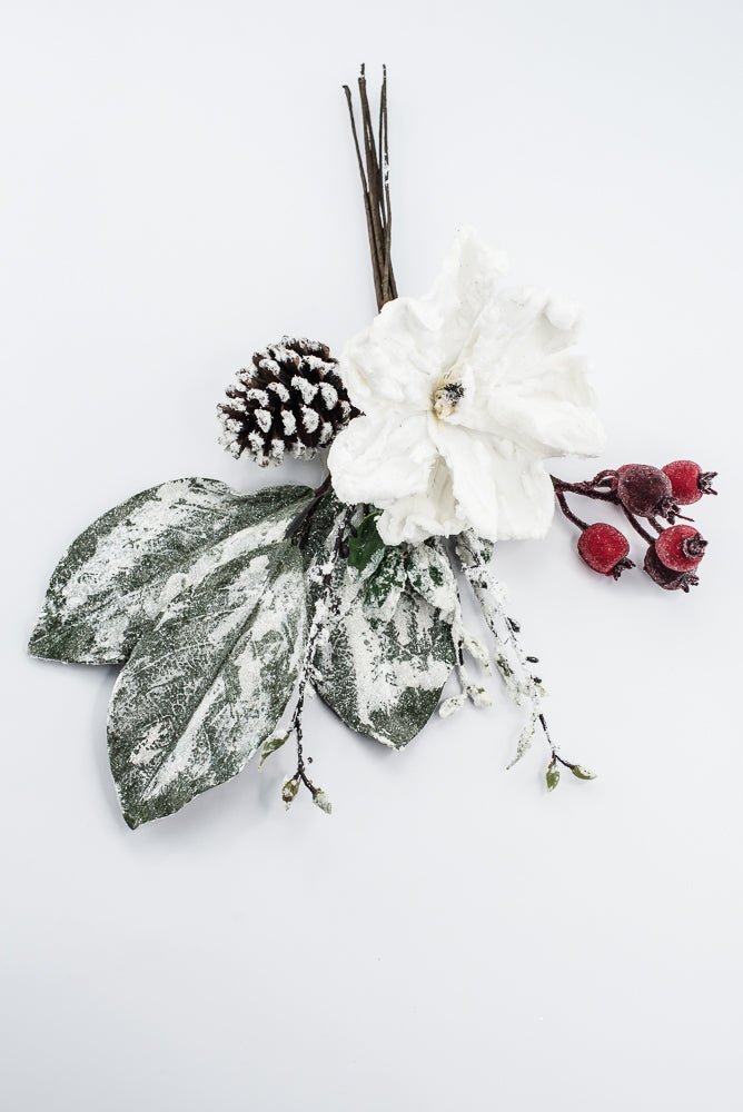 Artificial White Winter Magnolia Branch - 20" - Greenery MarketArtificial Branches216877