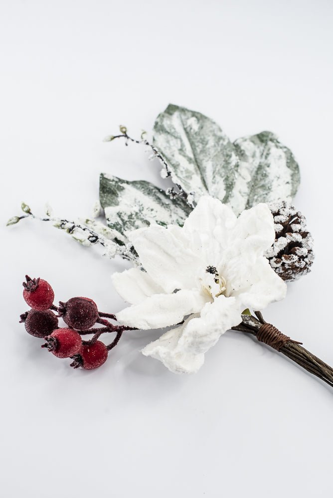 Artificial White Winter Magnolia Branch - 20" - Greenery MarketArtificial Branches216877