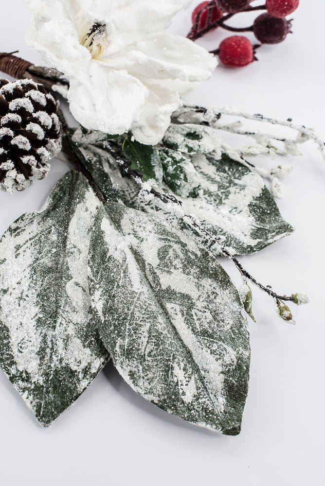 Artificial White Winter Magnolia Branch - 20" - Greenery MarketArtificial Branches216877