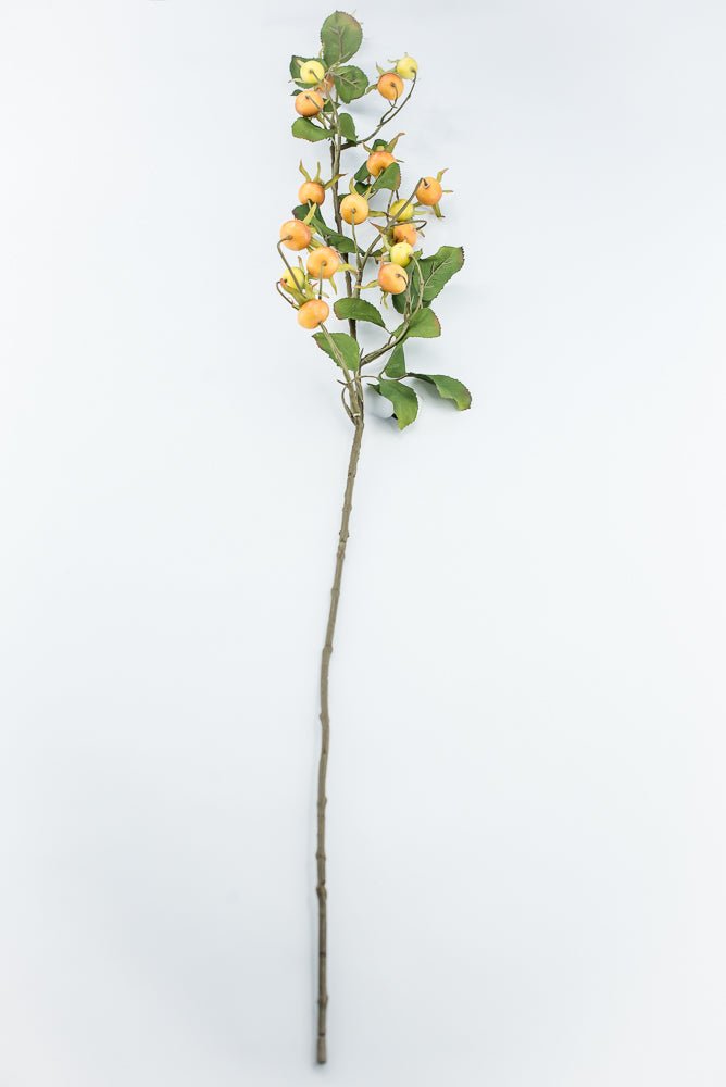Artificial, Yellow & Orange, Rosehip Spray - 41" - Greenery MarketFSR653-YE/OR