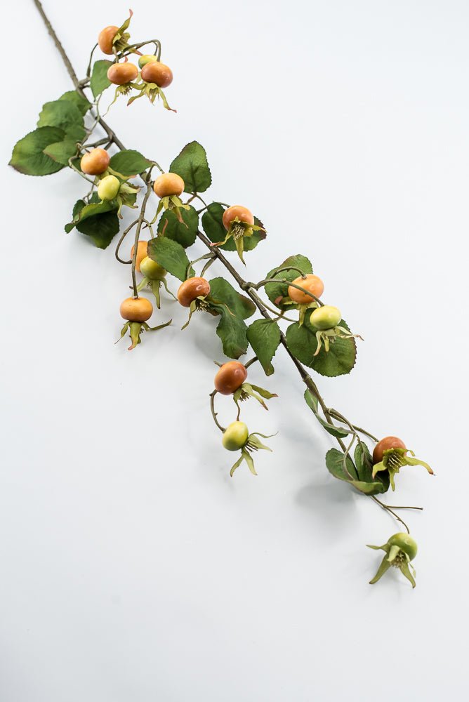 Artificial, Yellow & Orange, Rosehip Spray - 41" - Greenery MarketFSR653-YE/OR