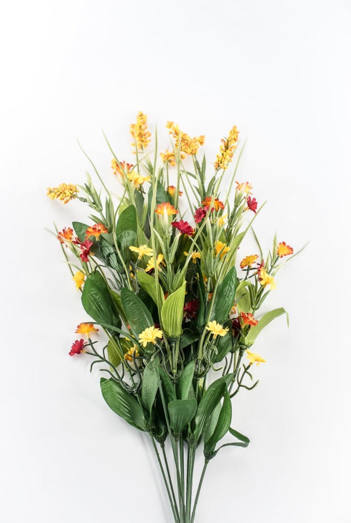 Astilbe wildflower filler bush - orange, red, yellow - Greenery Marketartificial flowers63379oryw