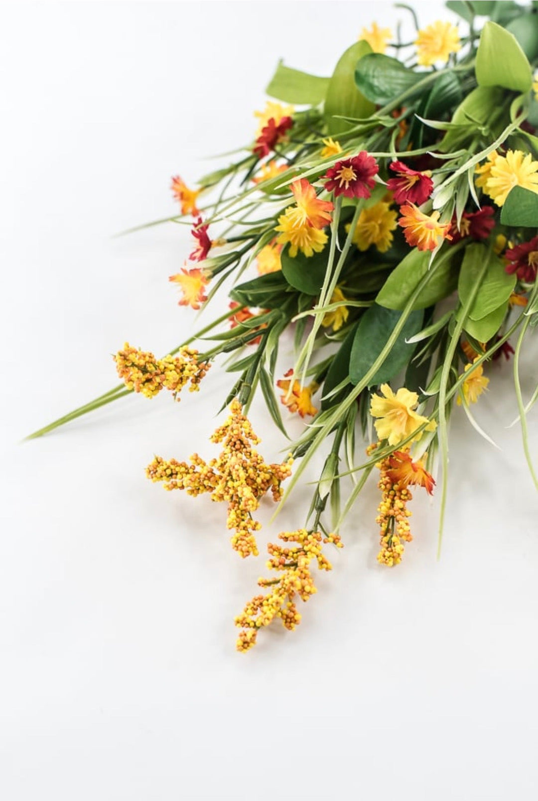 Astilbe wildflower filler bush - orange, red, yellow - Greenery Marketartificial flowers63379oryw