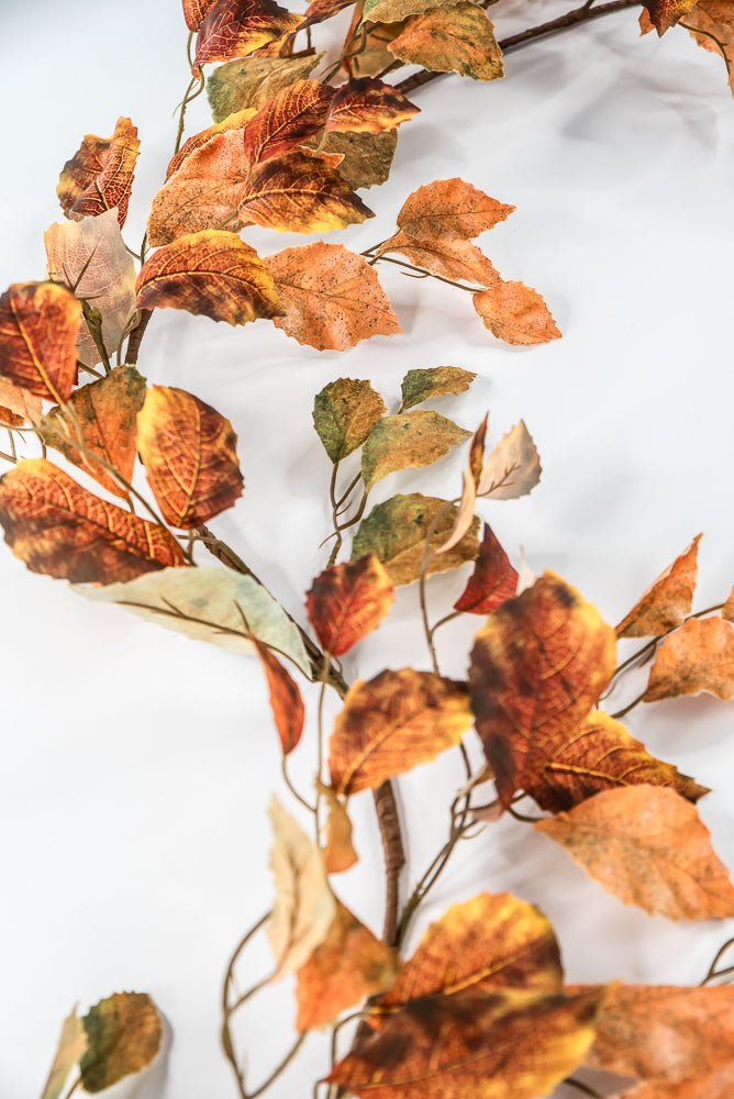 Autumn Beech Leaves Garland - 5’ - Greenery Market65187 - OR
