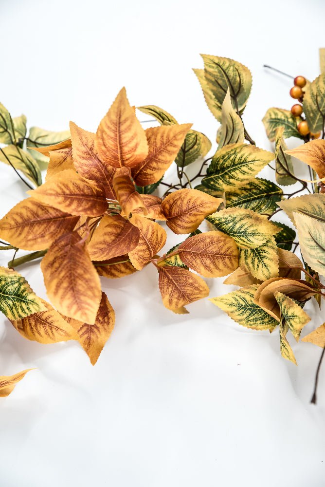 Autumn Birch Leaves Garland - 6’ - Greenery Market65386