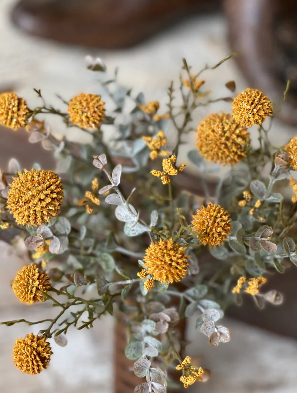 Autumn garden bush - mustard - Greenery Marketartificial flowersFG6418