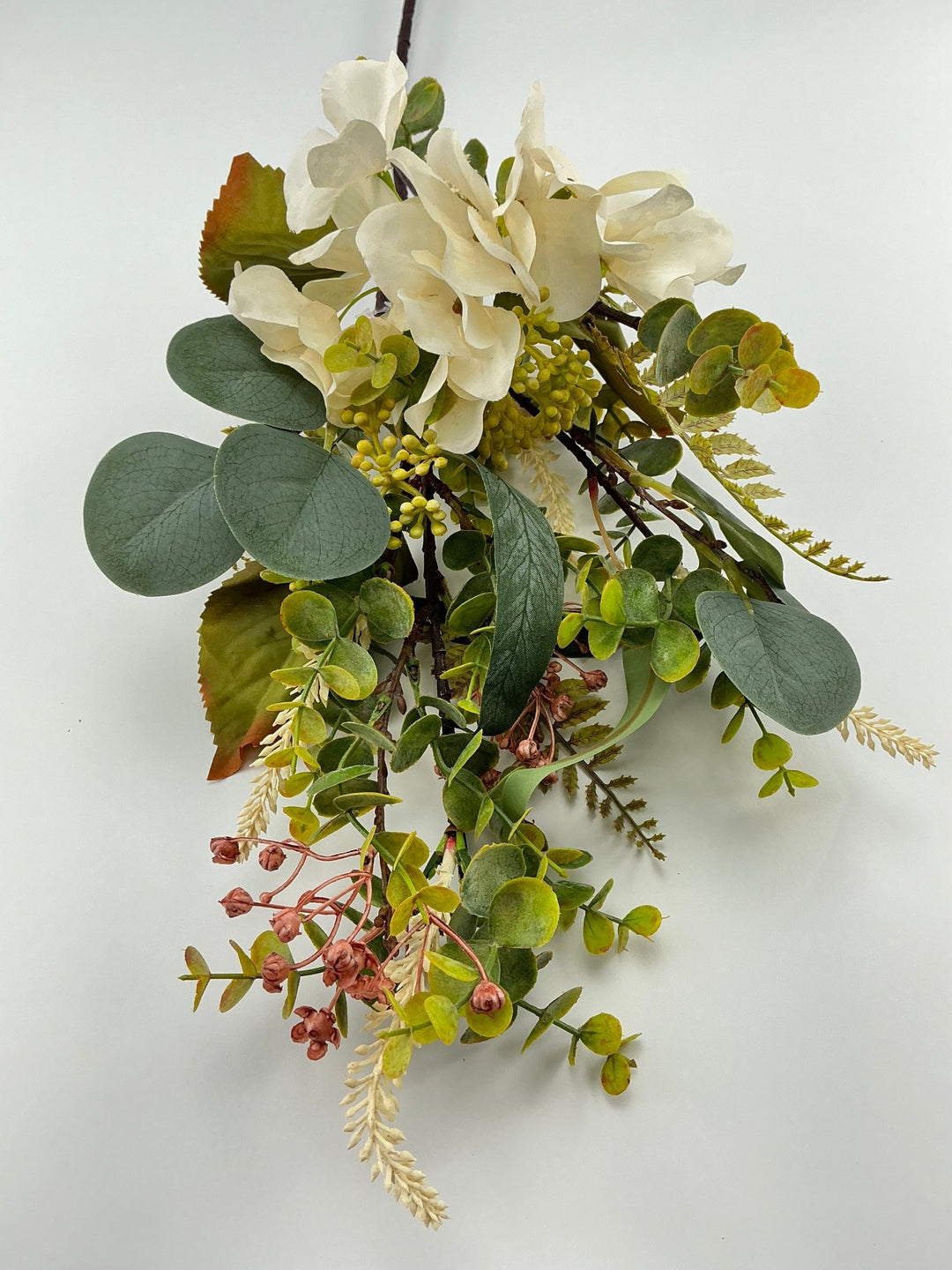 Autumn hydrangea and foliage spray - candlelight - Greenery MarketArtificial FloraPM3088 - CAN