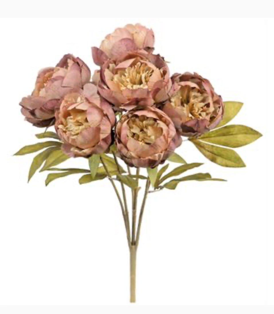 Autumn Peony bush - rose / mauve - Greenery Marketartificial flowers6106 - RSMAU