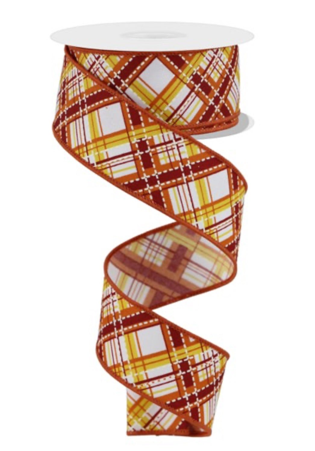 Autumn plaid wired ribbon, 1.5" - Greenery MarketWired ribbonRGE1849F4