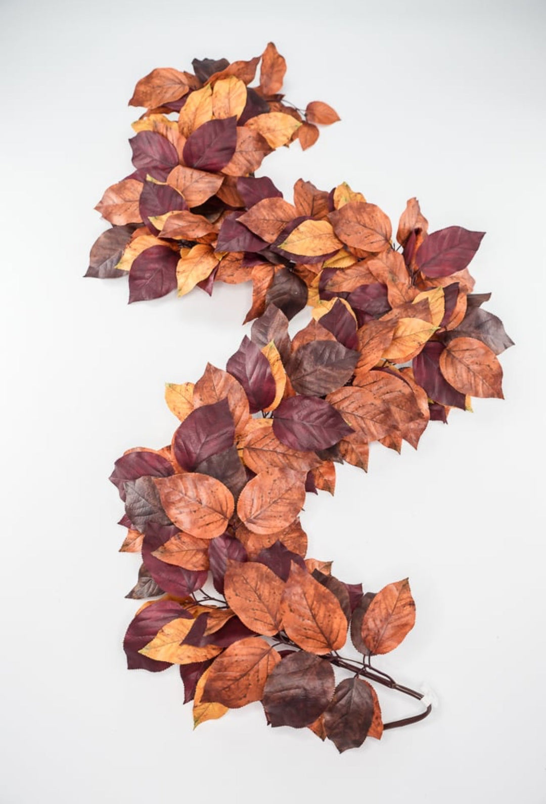 Autumn salal leaves garland - brown plum - Greenery Market2755123BR