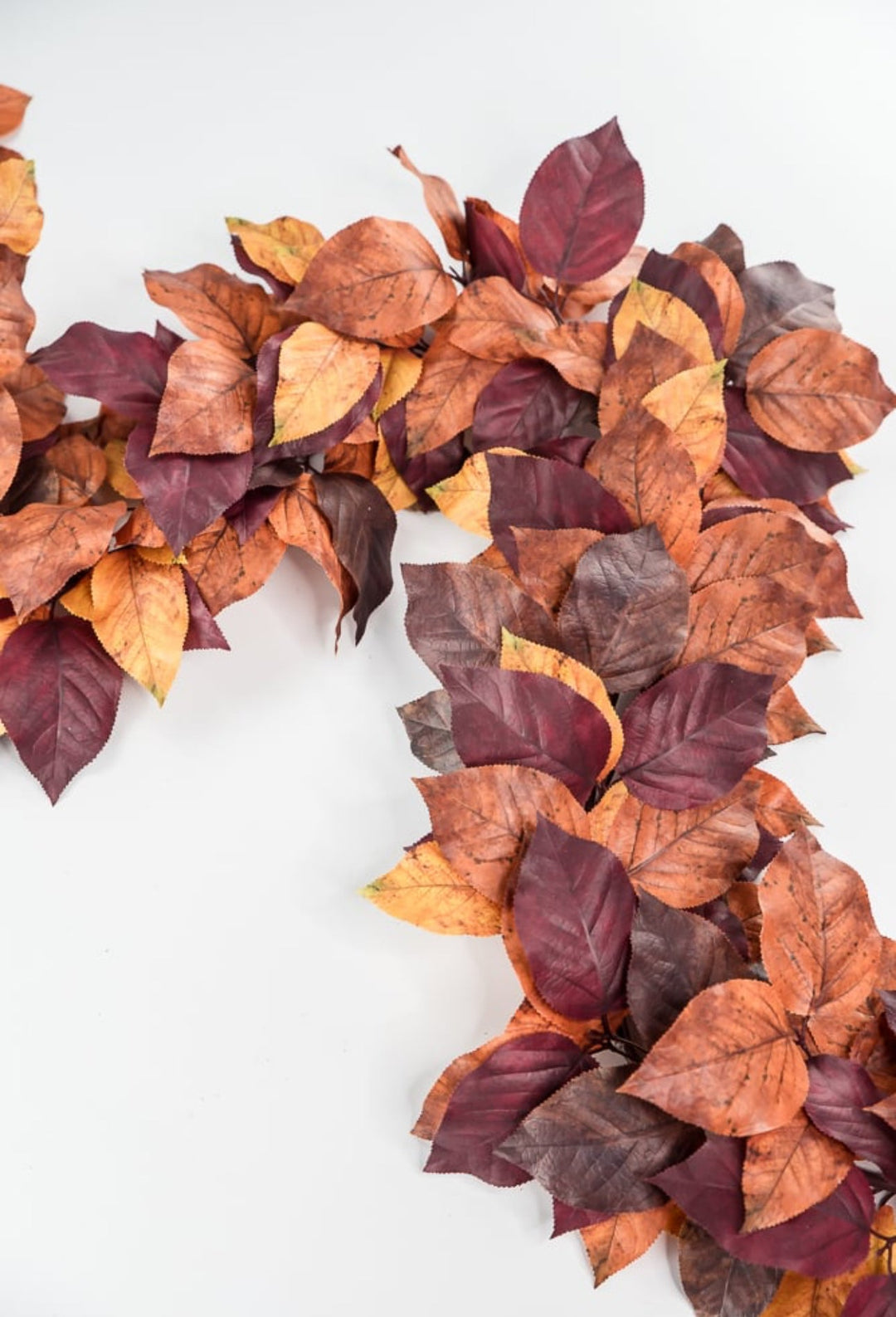 Autumn salal leaves garland - brown plum - Greenery Market2755123BR