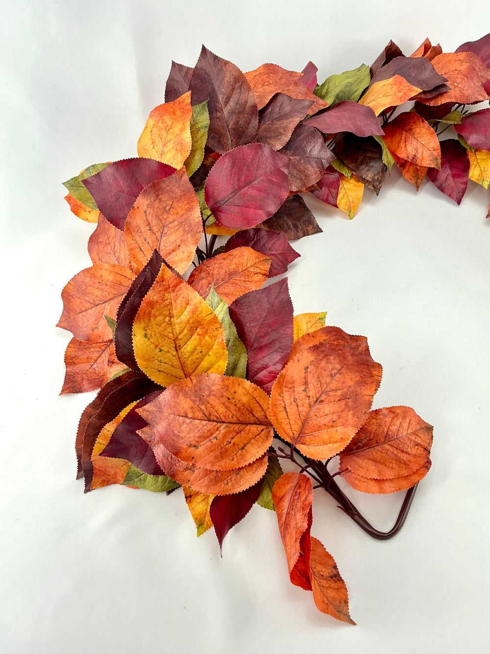 Autumn salal leaves garland - green plum - 48” - Greenery MarketMTH13071 - HAMX