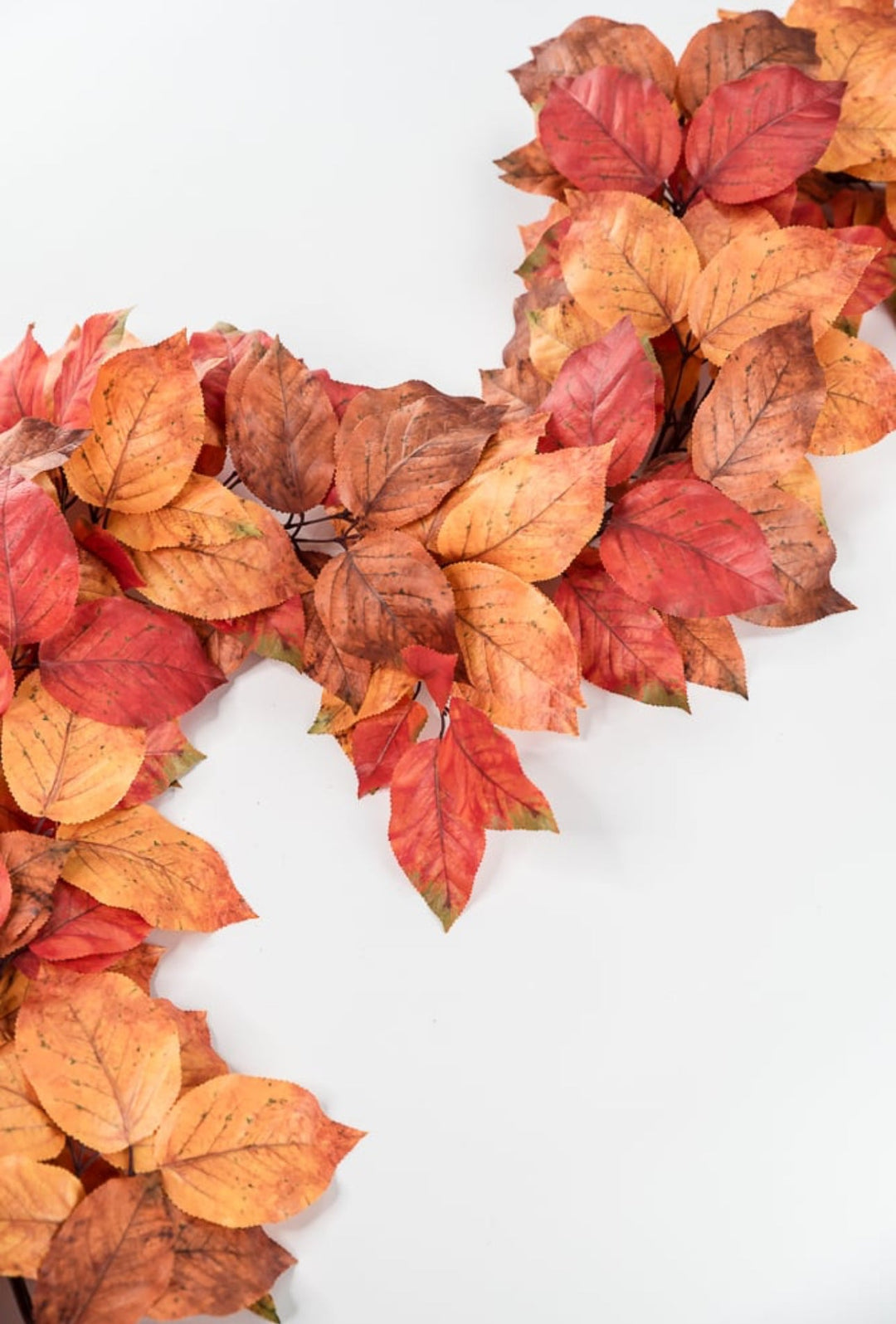 Autumn salal leaves garland - rust orange - Greenery Market2755123RO