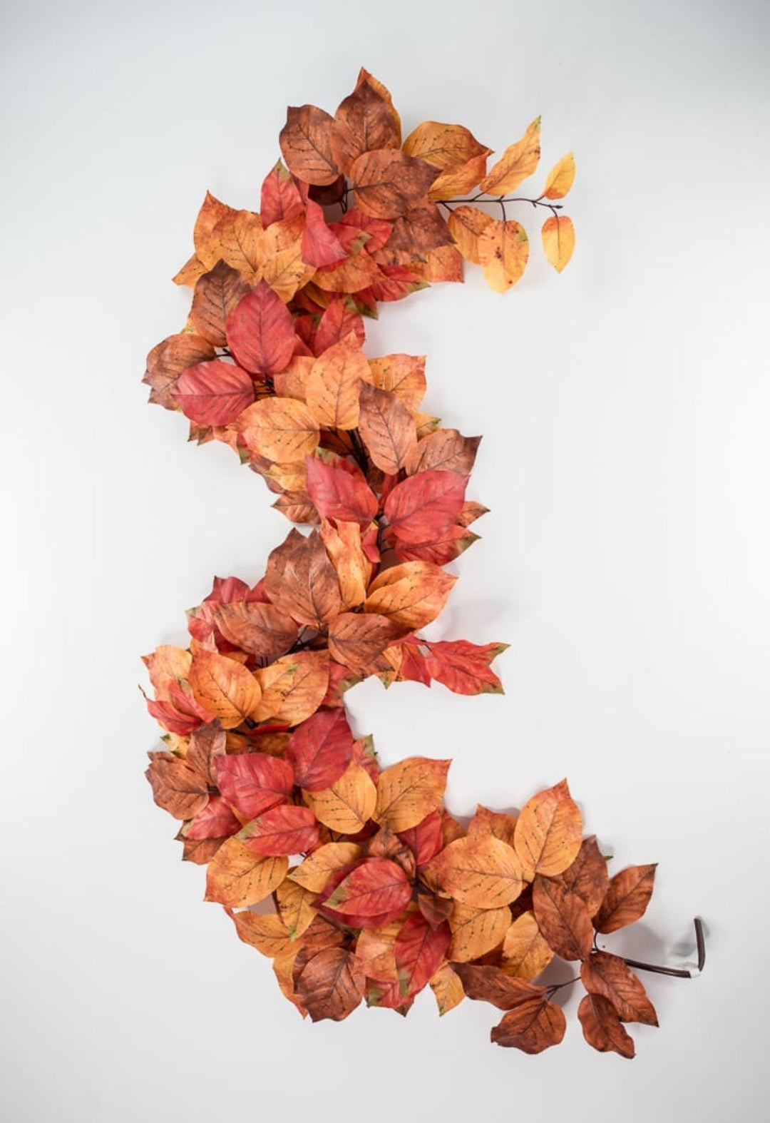 Autumn salal leaves garland - rust orange - Greenery Market2755123RO